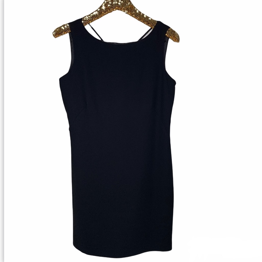 Amanda Smith Petites A-Line Black Dress Sleeveless